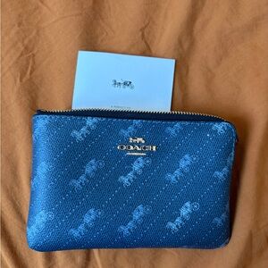 Coach Navy Wristlet